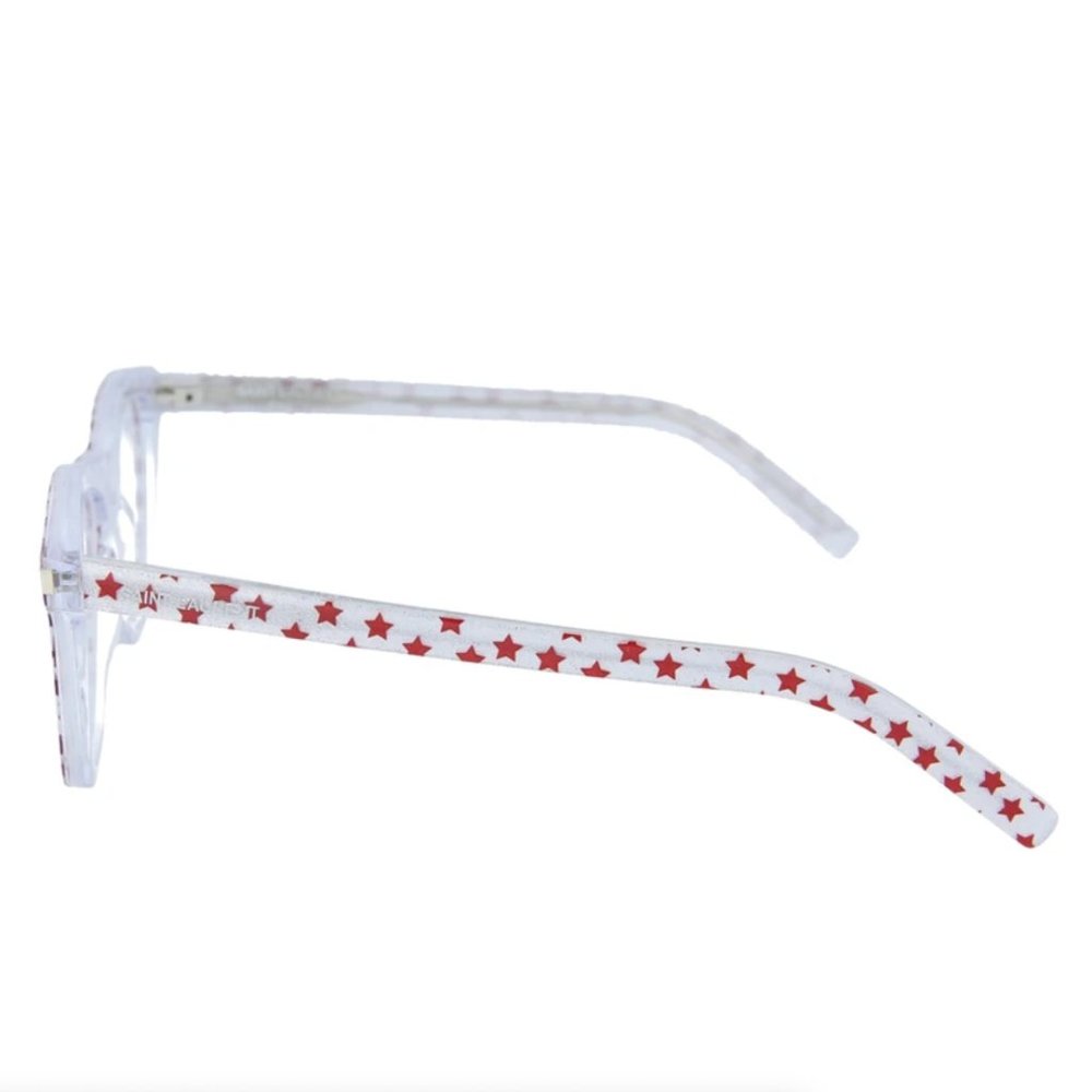 Saint Laurent White Stars Round Eyeglasses! - Picture 3 of 4